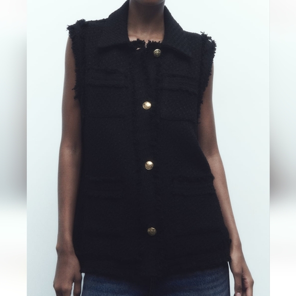 Zara buttoned vest size S - Picture 1 of 10